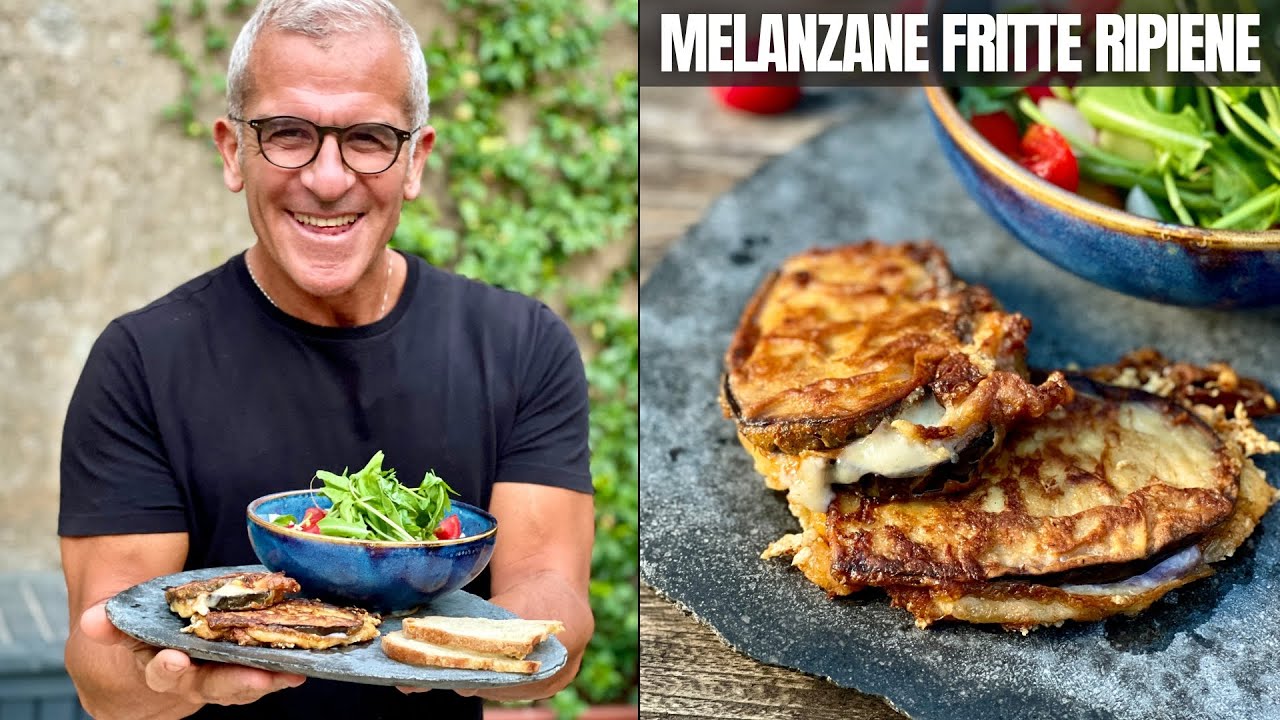 MELANZANE FRITTE RIPIENE con Mozzarella e Prosciutto - Chef Max Mariola