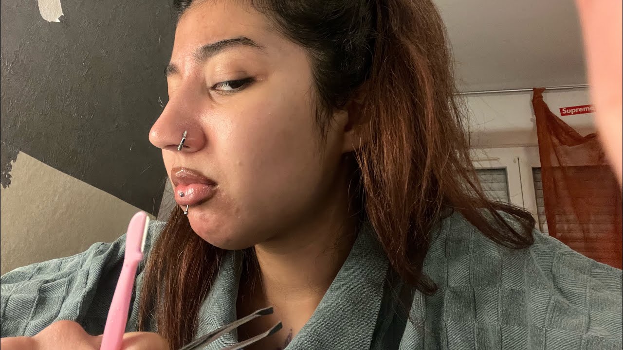 Angrily doing your eyebrows cuz I hate my job 