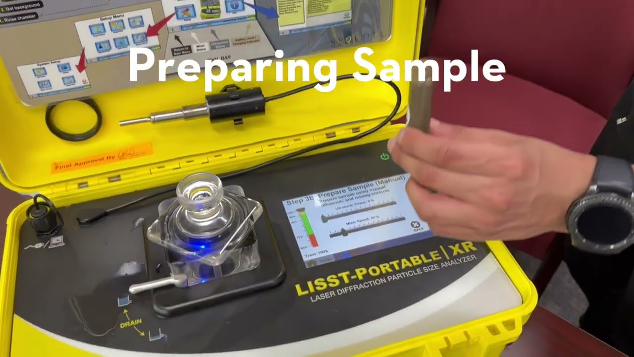 How to operate the LISST-Portable|XR with drilling mud