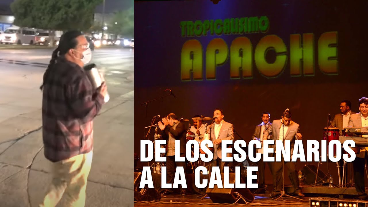 Ex vocalista del Tropicalisimo Apache en la calle