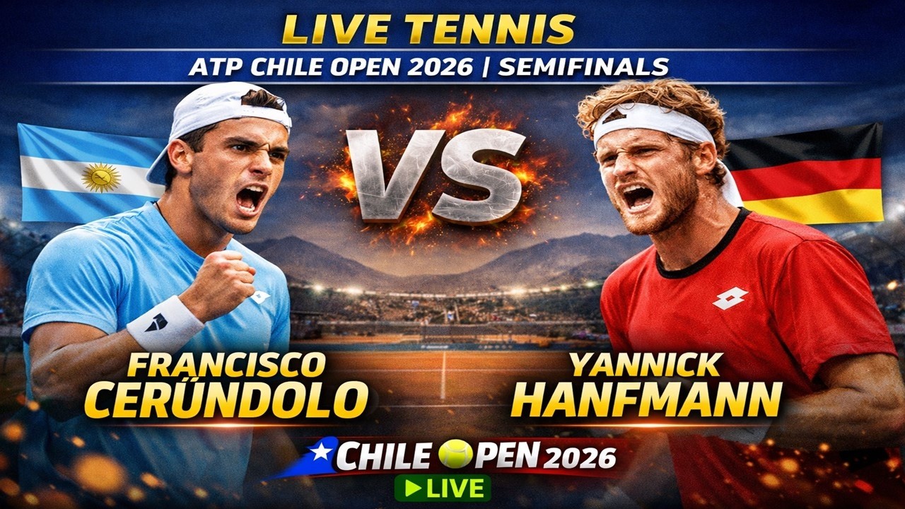 Francisco Cerundolo vs Yannick Hanfmann 🎾LIVE TENNIS ATP CHILE OPEN2026 | Semifinals