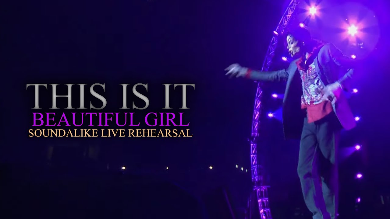 BEAUTIFUL GIRL - This Is It - Soundalike Live Rehearsal - Michael Jackson - (Made With A.I)