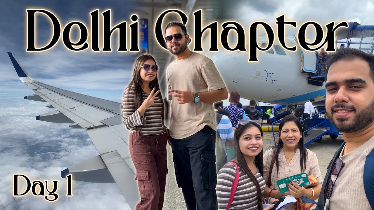 Delhi Arrival, Noida Home & Classical Evening ✈️🥰 | 𝐃𝐞𝐥𝐡𝐢 𝐂𝐡𝐚𝐩𝐭𝐞𝐫 𝟑 :  𝐇𝐞𝐚𝐫𝐭𝐬, 𝟏 𝐂𝐢𝐭𝐲  ❤️| Day 1