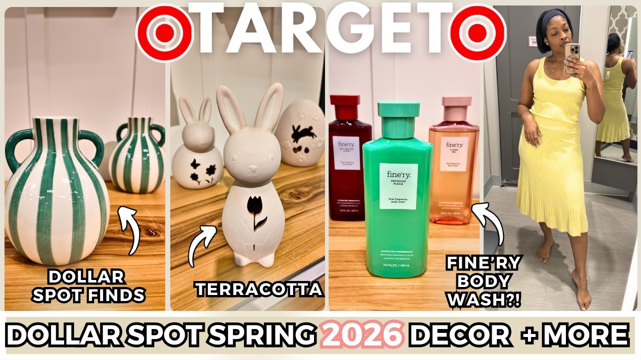 NEW TARGET SHOP WITH ME 🌷 Spring 2026 Finds! Easter Decor, Dollar Spot & Try-On Haul