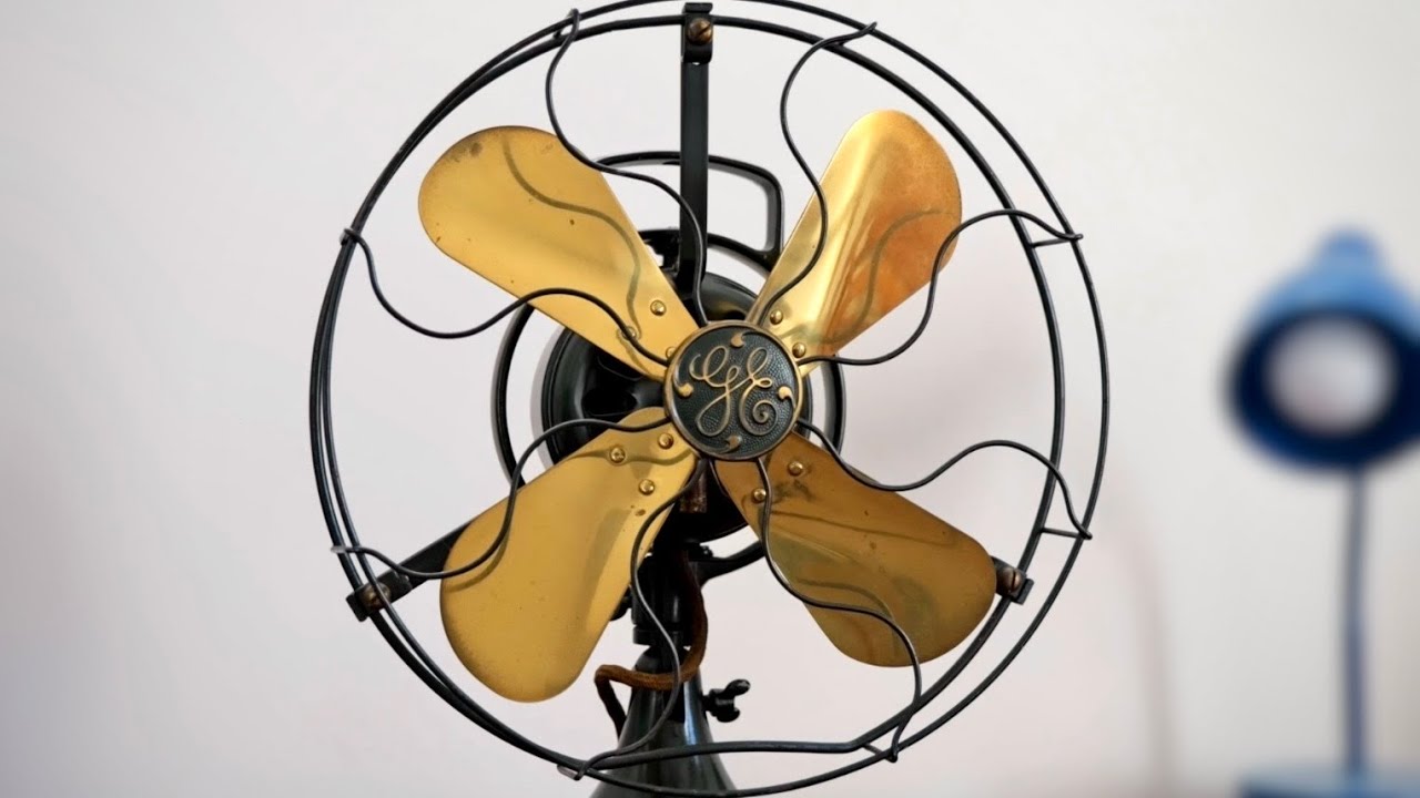 1920 General Electric 12&rdquo; Oscillating Fan | Before Restoration