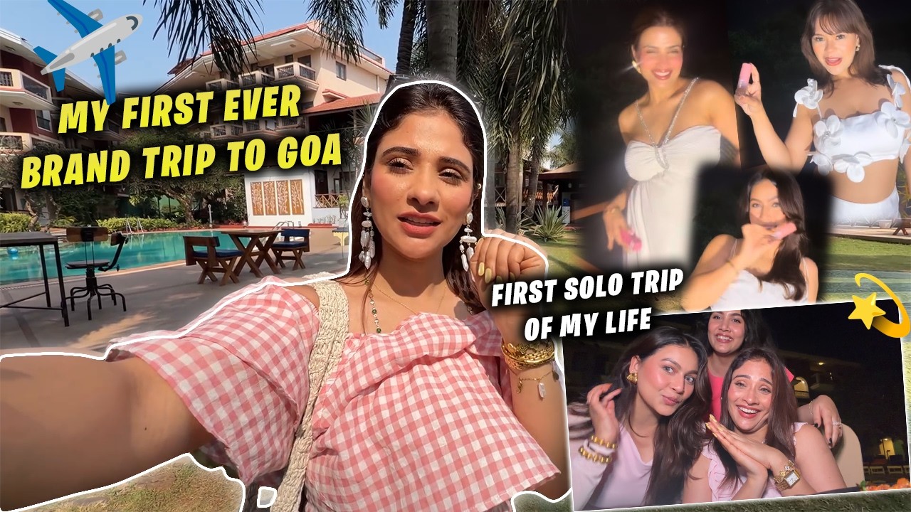 My First Ever Brand Trip to Goa | First Solo Trip of My Life 🌴