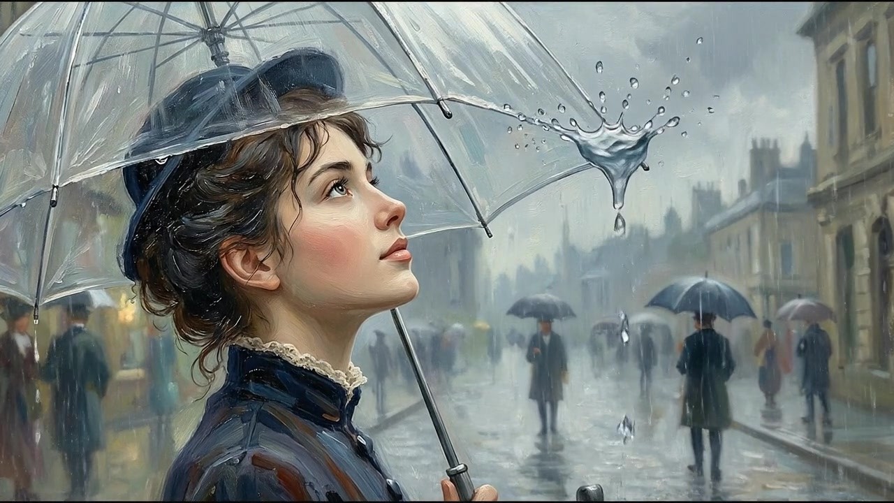 Victorian Rainfall Dreams  London 1872s  Visual Poem & Healing Classical Music