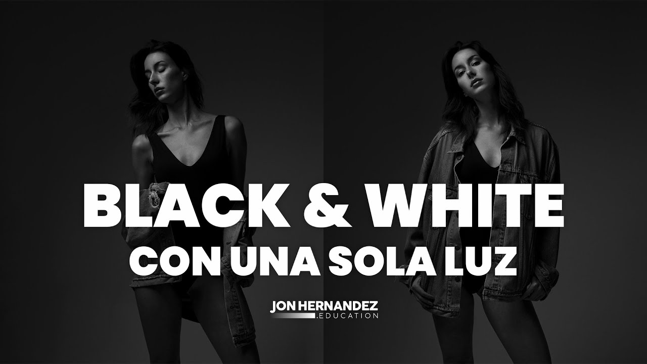 Fotografía en blanco y negro con UNA sola luz! 💡💡