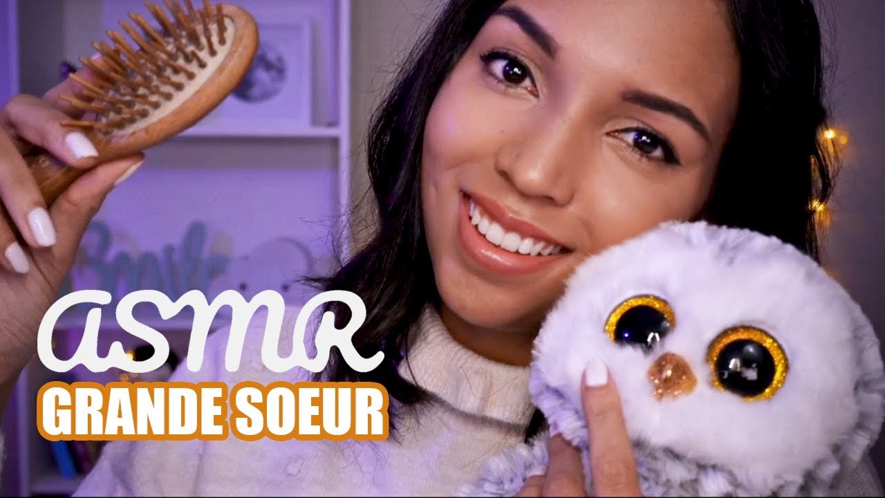 ASMR Français 🧸 Ta grande soeur t'aide à dormir • (Roleplay attention personnelle)