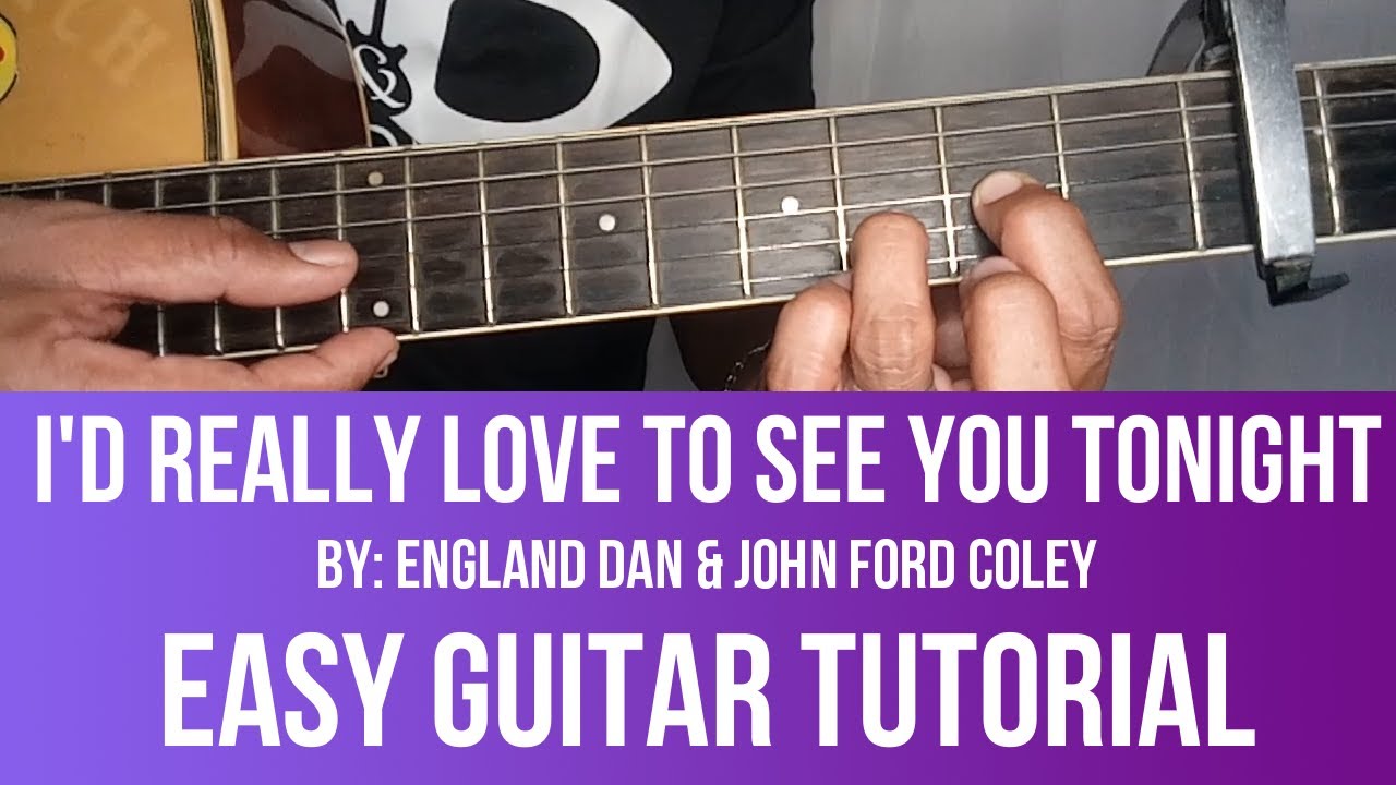 I'D REALLY LOVE TO SEE YOU TONIGHT BY ENGLAND DAN & JOHN FORD COLEY  GUITAR TUTORIAL BY PARENG MIKE