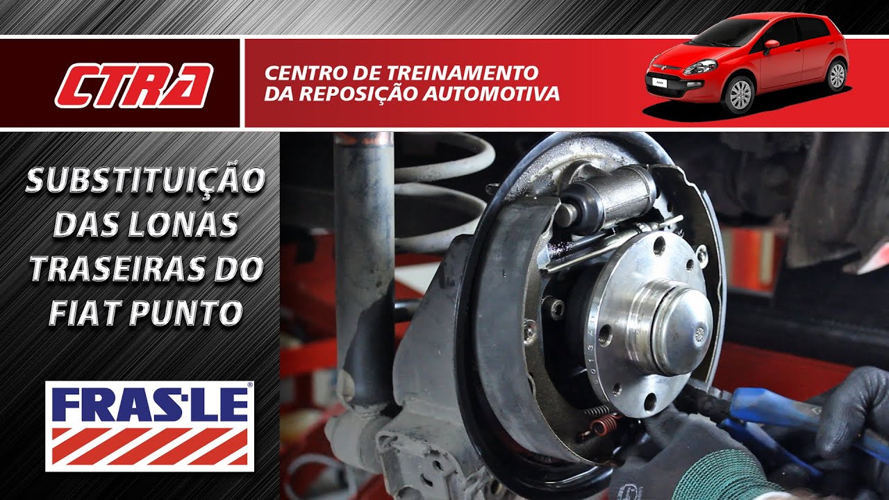 Fras-le: Troca das lonas traseiras do Fiat Punto