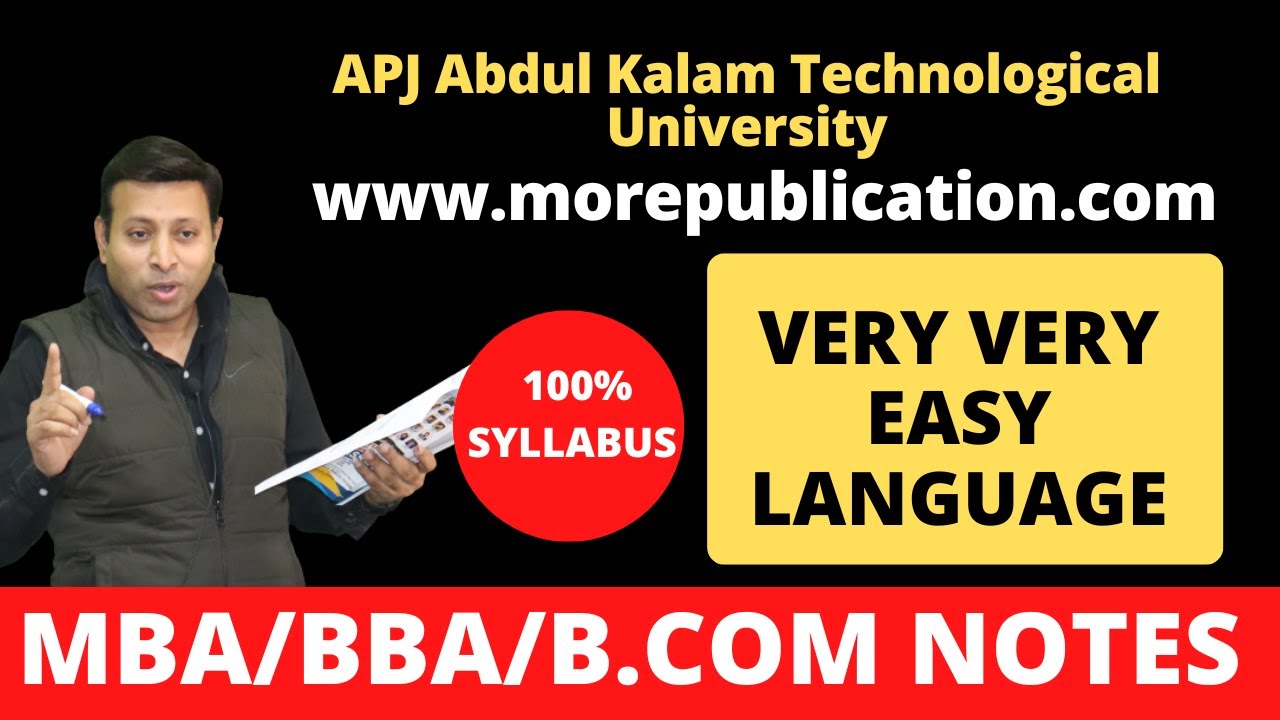 MBA BOOKS/NOTES KTU|APJ Abdul Kalam Technological University|EASY LANGUAGE|BBA NOTES/BOOKS|BCOM BOOK