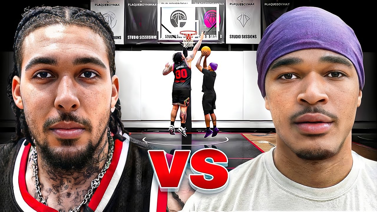 Plaqueboymax vs Gelo 1v1 Basketball!