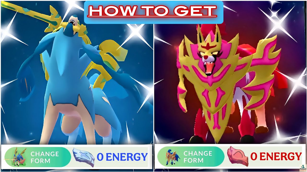 How To Get Crown Sword Zacian and Crown Shield Zamazenta With Zero Energy | Crown Formes Guide