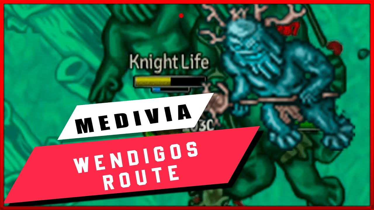 Way To Wendigos  Cave in Medivia Online