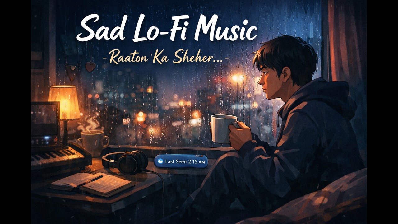 Raaton Ka Sheher 🌙 | Sad Lo-fi Music 2026 | Heartbroken Hinglish Song | Late Night Rain Vibes