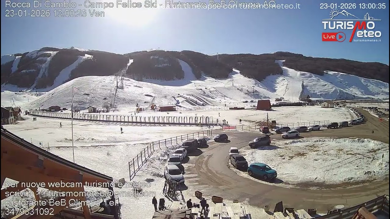 Campo Felice: il Paradiso dello Sci Timelapse❄️| 23 Gennaio 26 Webcam B&B BAR RISTORANTE OLIMPIA