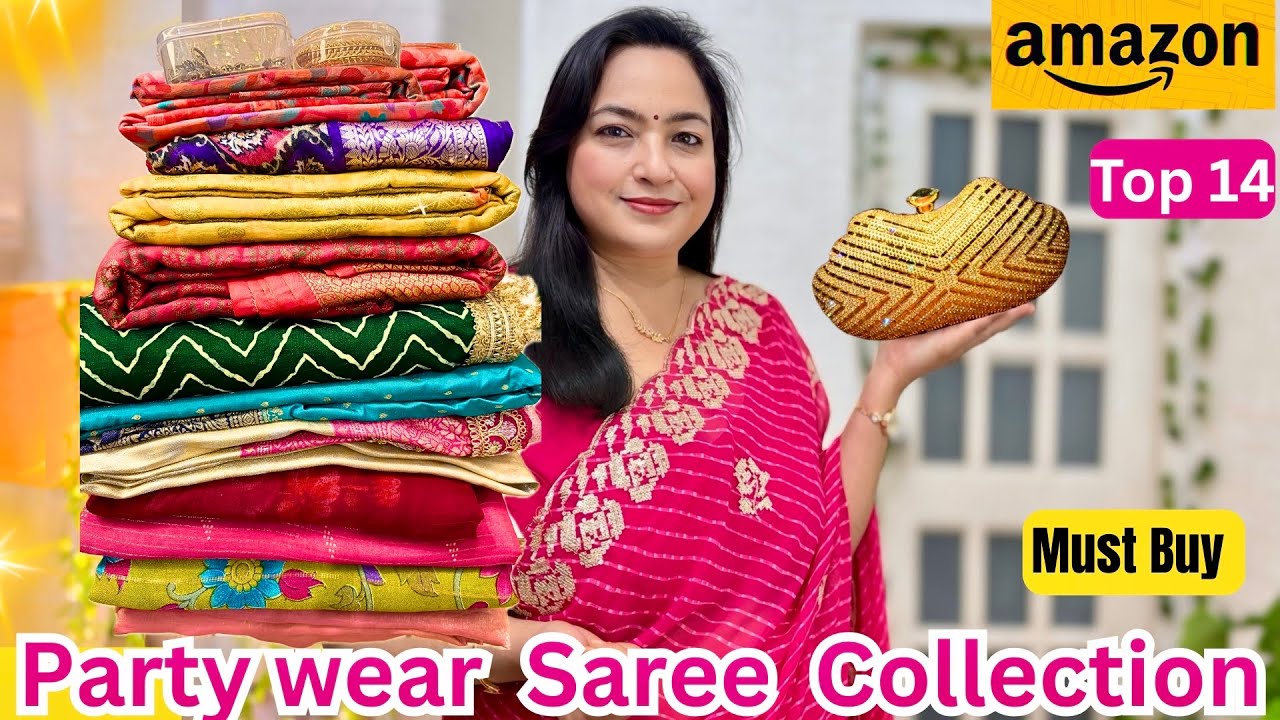 😍Designer Party Wear Saree Collection Starting Rs.501 only #amazon #amazonfashion #ashigautam