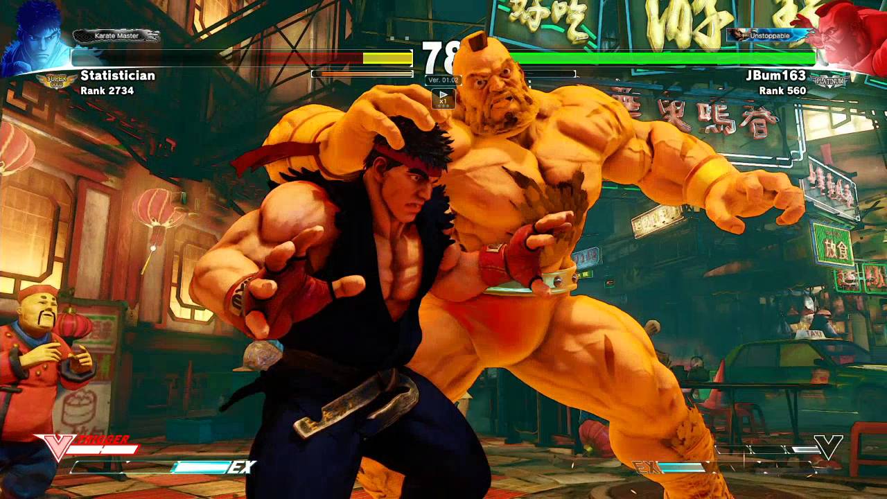Street Fighter V Online - Bum163 [Gief] vs Statistician [Ryu] PT 2