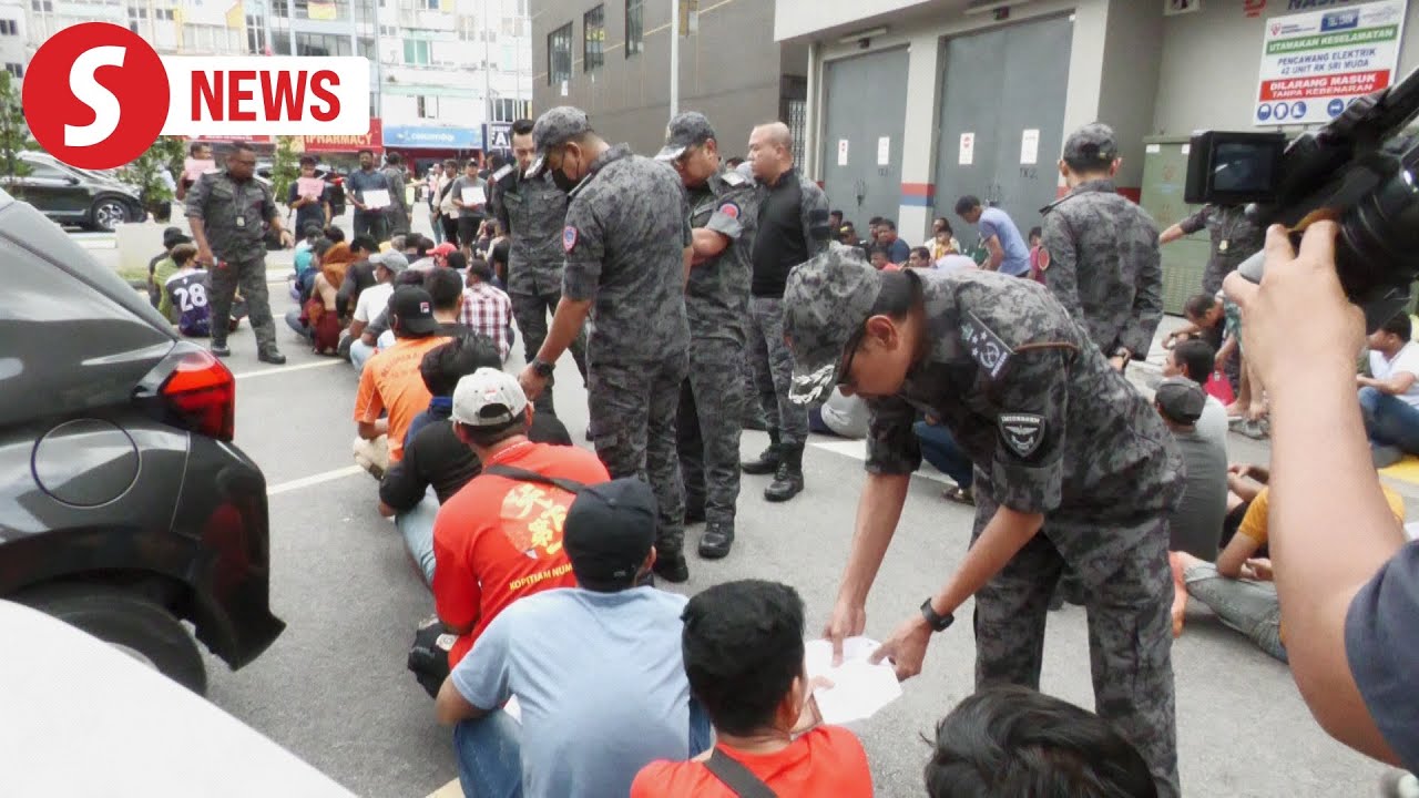 Massive operation in Taman Sri Muda: 602 suspected illegal immigrants detained