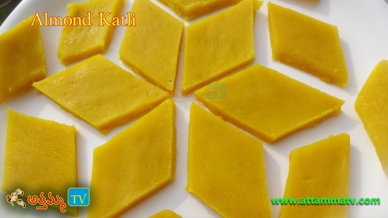 #Badamburfi#Almond Burfi (Badam Katli) బాదం పప్పుతో హల్వా మీకు తెలుసా?Attamma TV ::