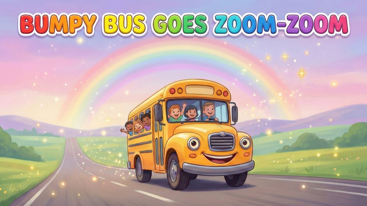 Bumpy Bus Goes Zoom-Zoom 🚍 | Fun Kids Song | Nursery Rhyme for Toddlers & Pre-schoolers