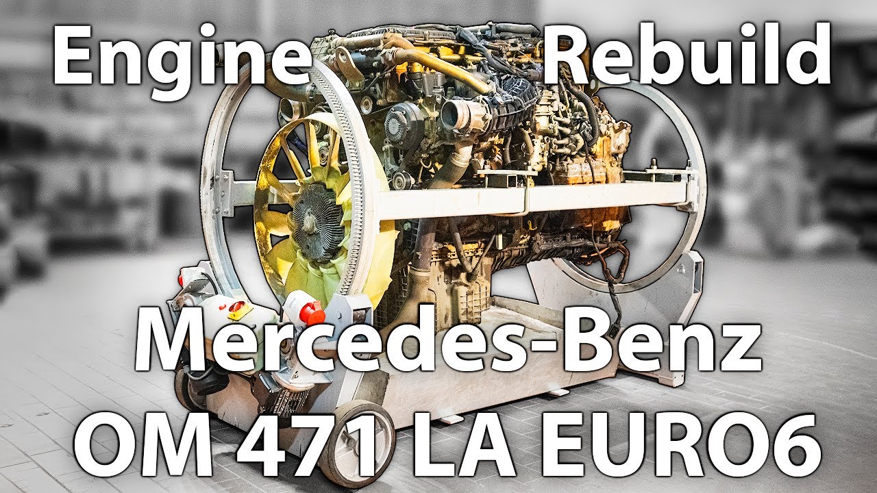 Капитальный ремонт двигателя Mercedes-Benz Actros OM471LA I Stop Motion.