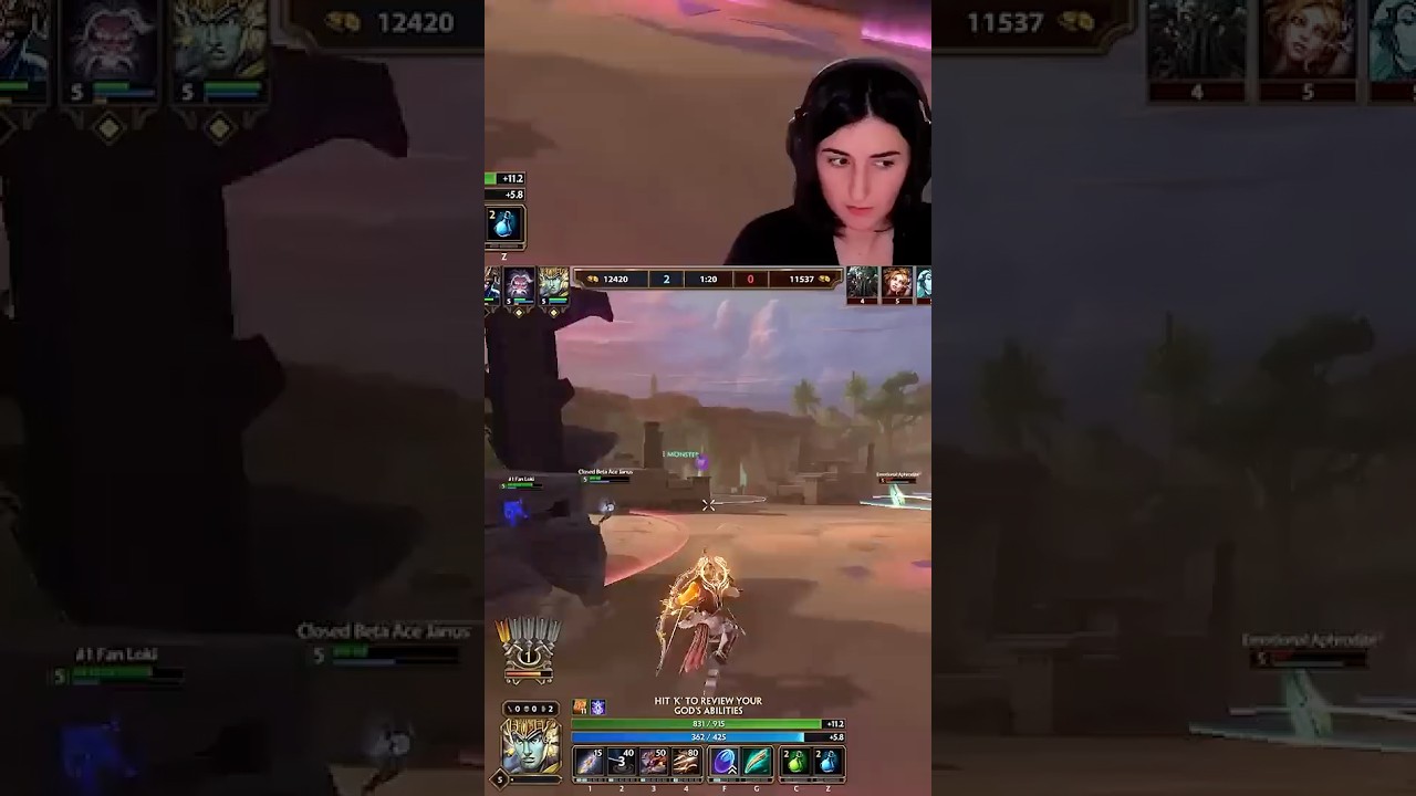 Rama 3-shot ult | Smite 1 Slash - Rama #kathryndemedici on #Twitch