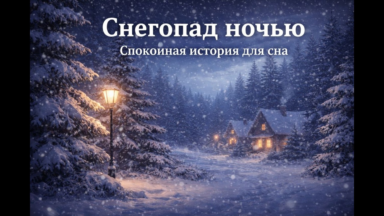 снегопад ночью. спокойные истории для сна взрослых  #музыкадлясна  #сон   #спокойныеистории