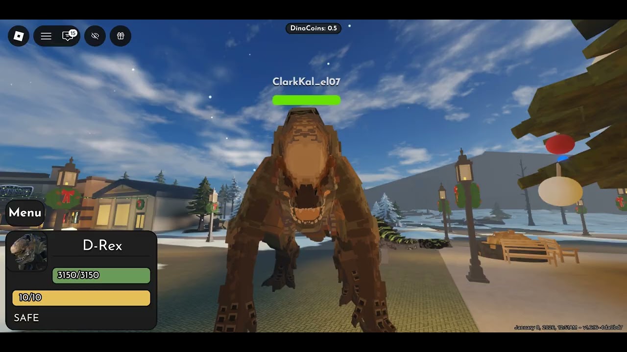 Enjoying my new D-REX DINOSAUR