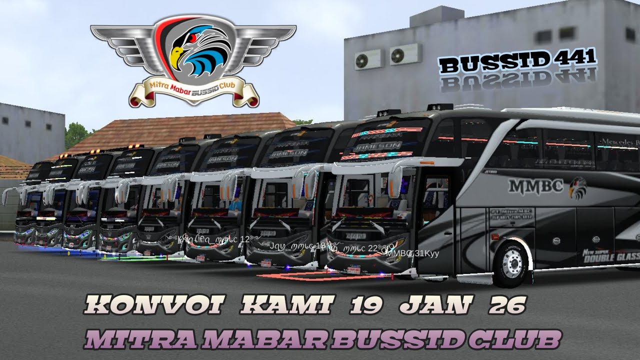 TERBARU KONVOI TERTIB !! MITRA MBC !! BUS SIMULATOR INDONESIA !! 441