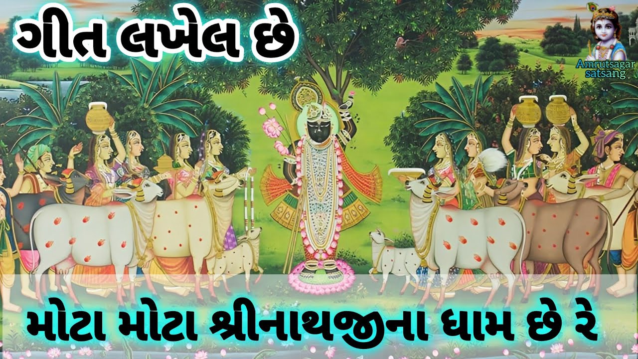 (ગીત લખેલ છે)🌺મોટા મોટા શ્રીનાથજીના ધામ છે રે✨એકદમ નવુ ગીત🌸