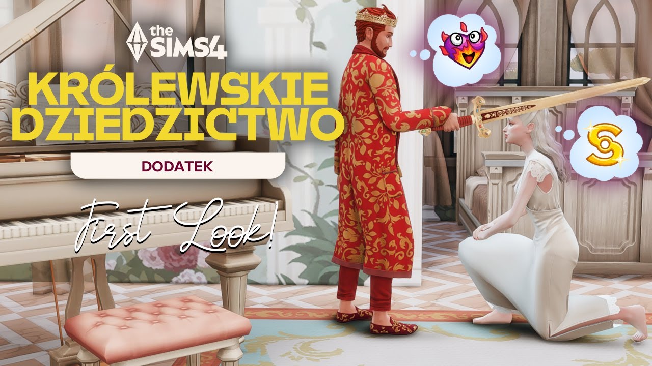 Przez łóżko do korony? 👑First Look 👑|KRÓLEWSKIE DZIEDZICTWO| The Sims 4