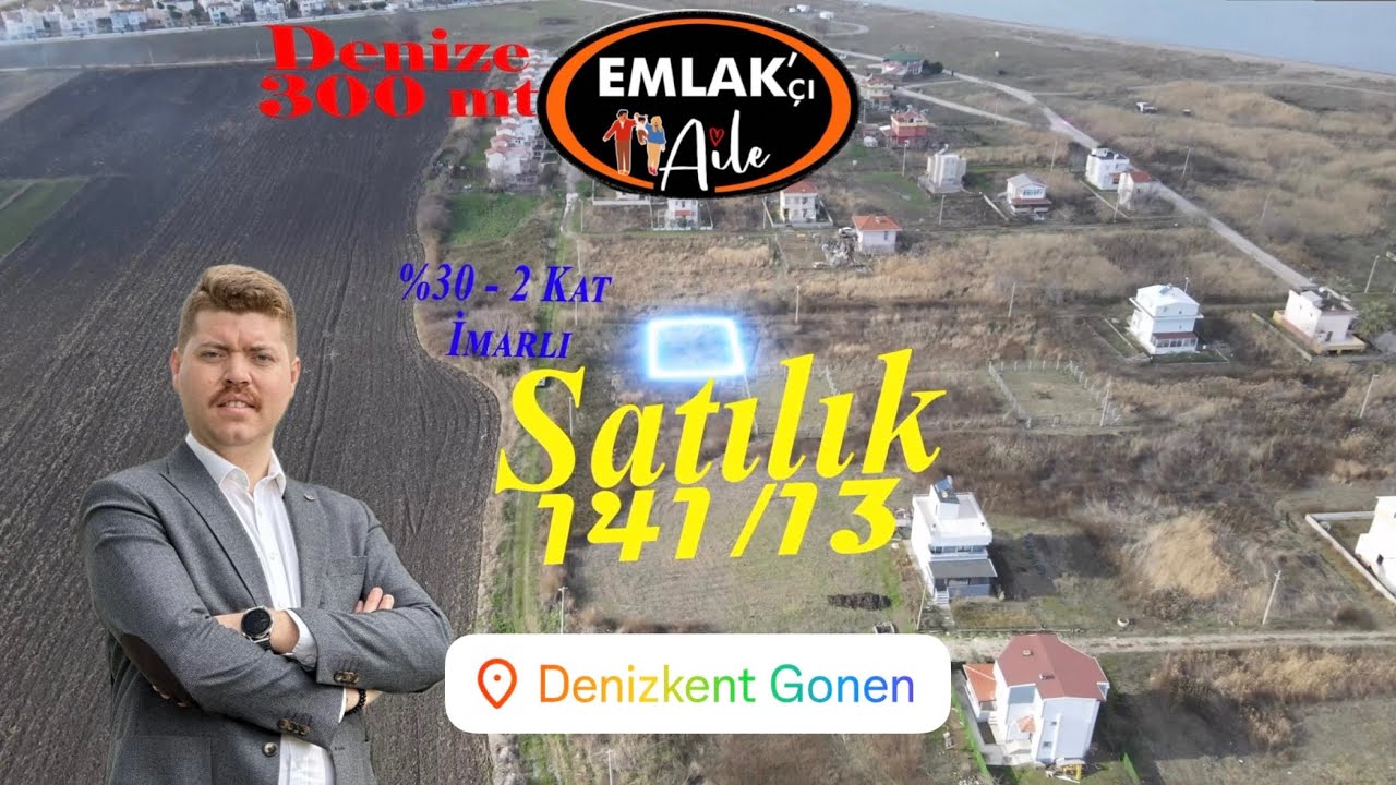 satıldı! DENİZKENT'TE %30 2 KAT İMARLI SATILIK ARSA! 1.6M₺