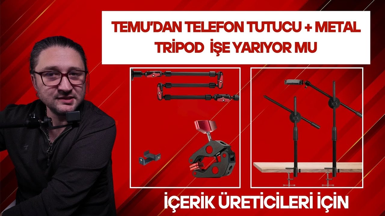İçerik Üreticiler İçin Ayarlanabilir Telefon Tutucu + Metal Tripod İşe Yarıyor mu