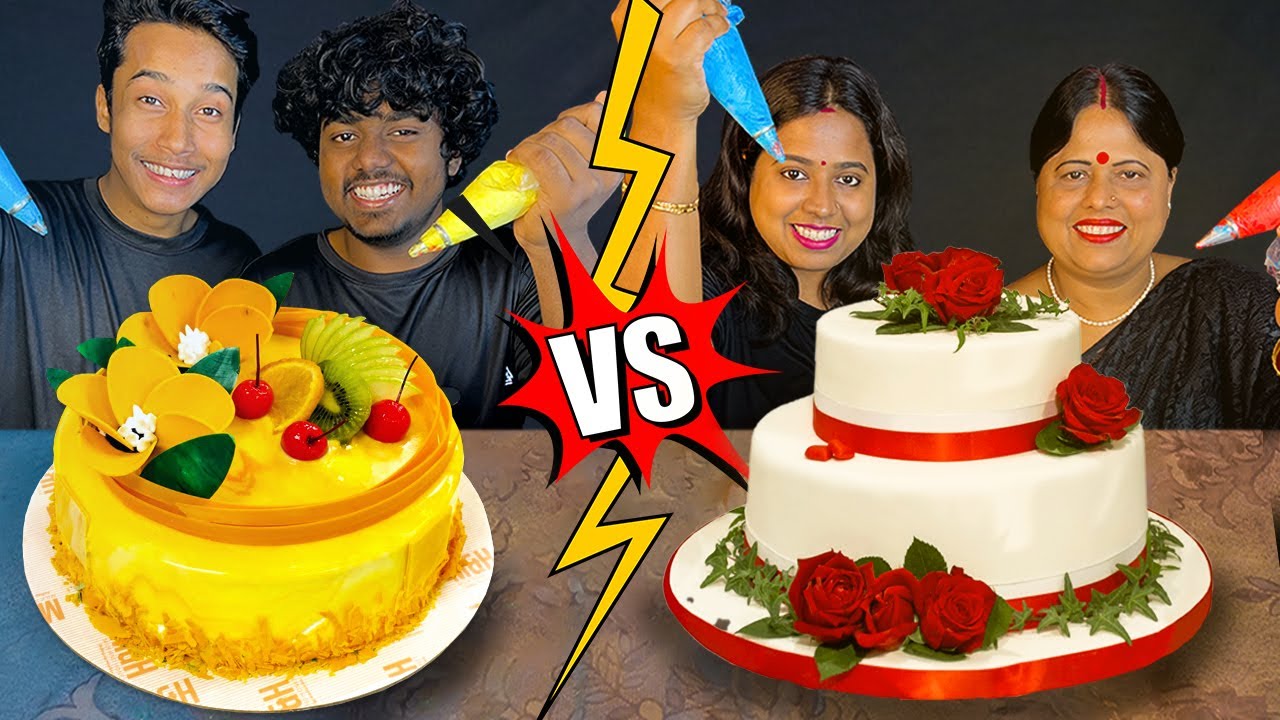 EPIC CAKE DECORATION CHALLENGE - @IndianEatingShow  VS Indian Asmr Show | Indian Asmr Show