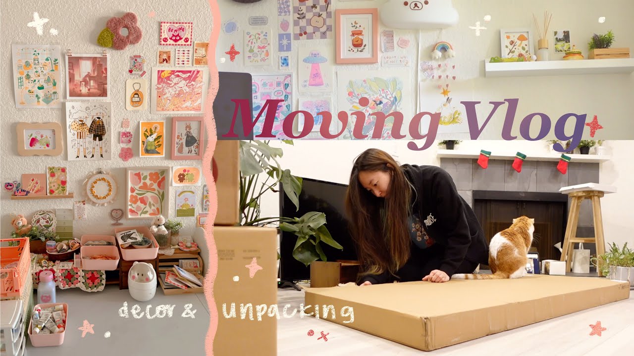 Moving Vlog!✦ New Studio Space & Unpacking Into My First Apartment ✦