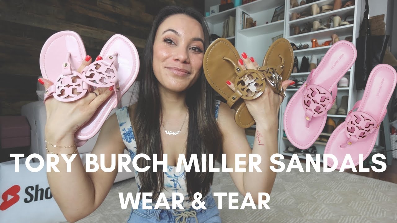 Tory Burch Miller Sandals wear and tear