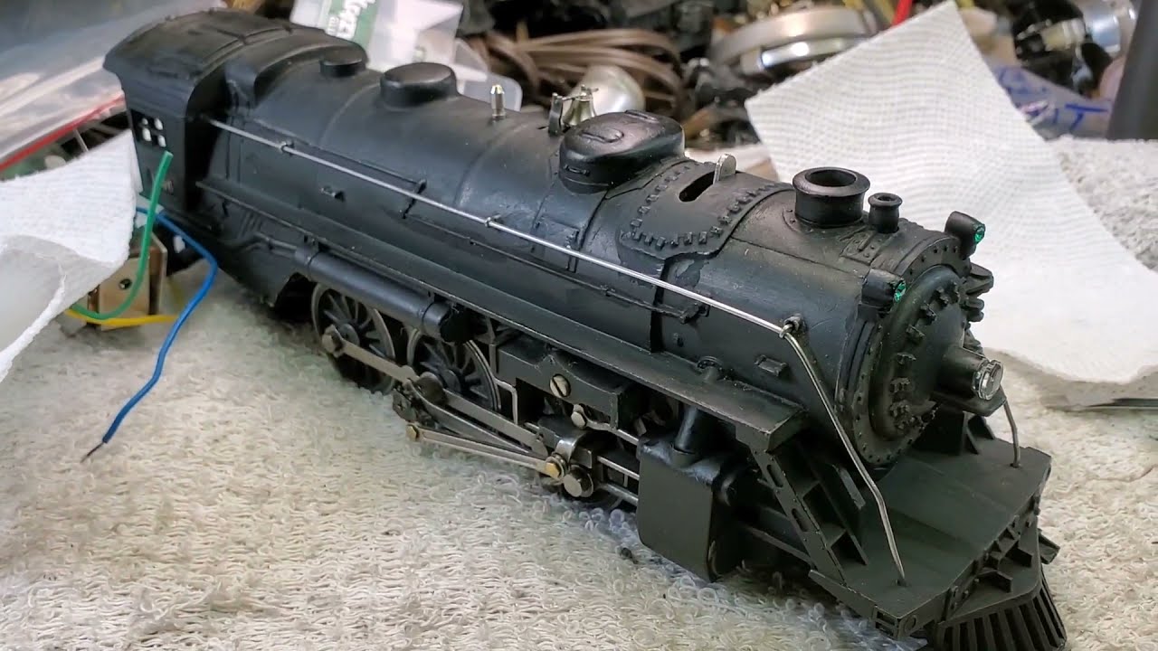 Паровой двигатель Lionel 1666 года, довоенный поезд из жести калибра O, новые щетки двигателя и м...