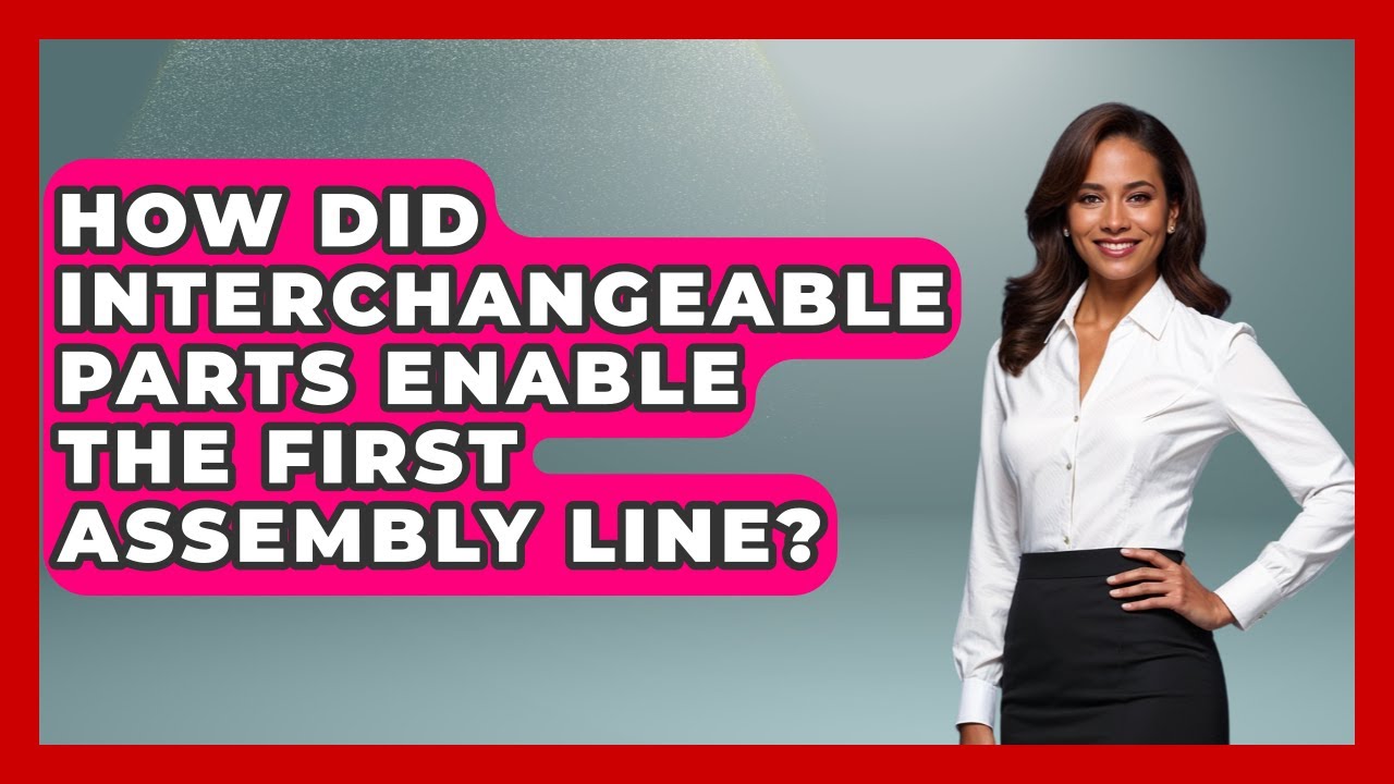 How Did Interchangeable Parts Enable The First Assembly Line? - Firsts of the World