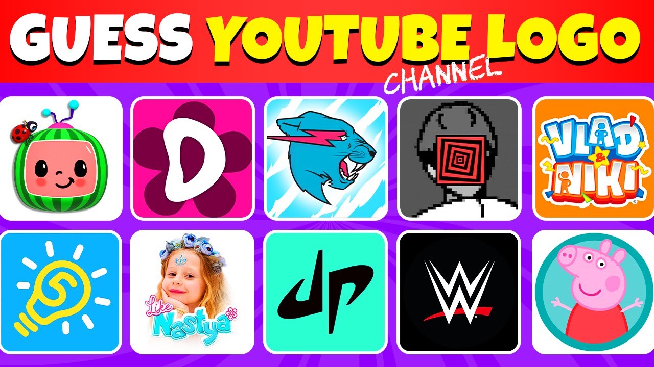 Guess the YouTube Channel Logo in 5 Seconds | YouTuber Logo Quiz
