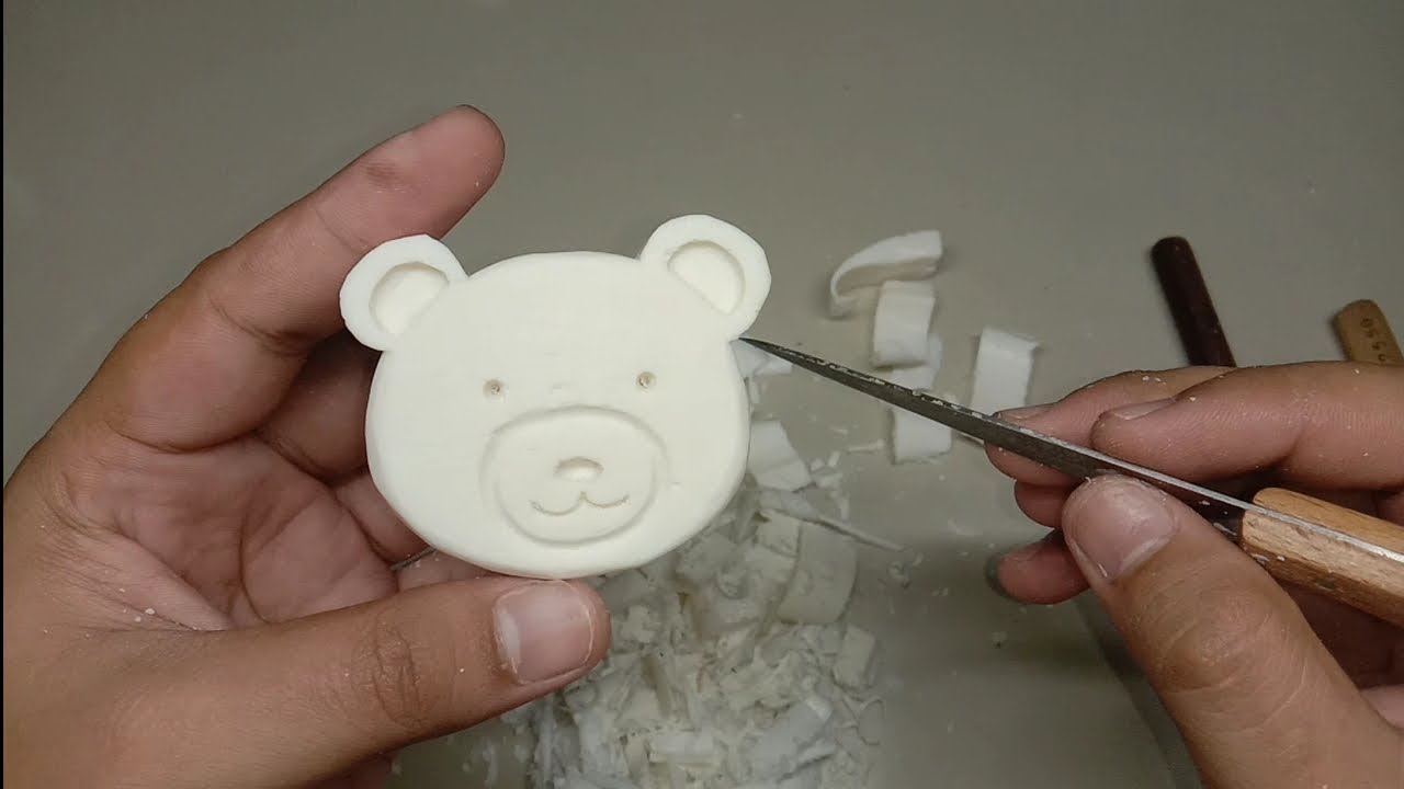 SOAP CARVING EASY | PERLA SOAP | BEAR FACE | franzartz