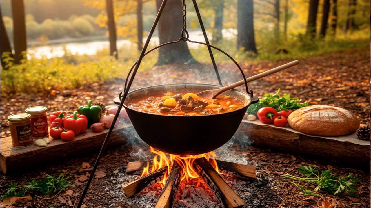 ULTIMATE CAMPFIRE BOGRACH (GOULASH) IN A CAULDRON