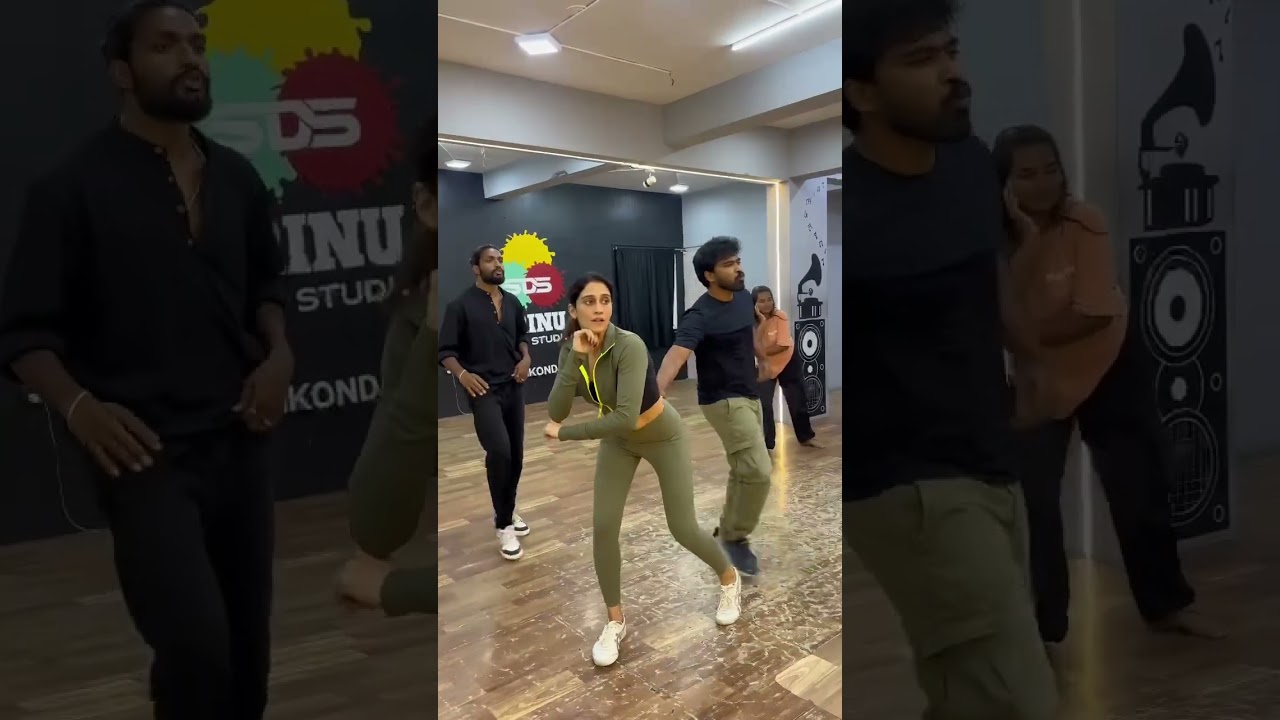 Dhee20 judges Regina Cassandra ￼and Vijay binni master practice at Srinu Dance Studio…🔥 