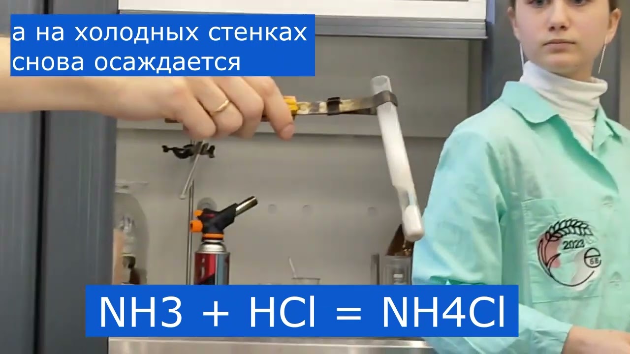 NH4Cl обратимое разложение