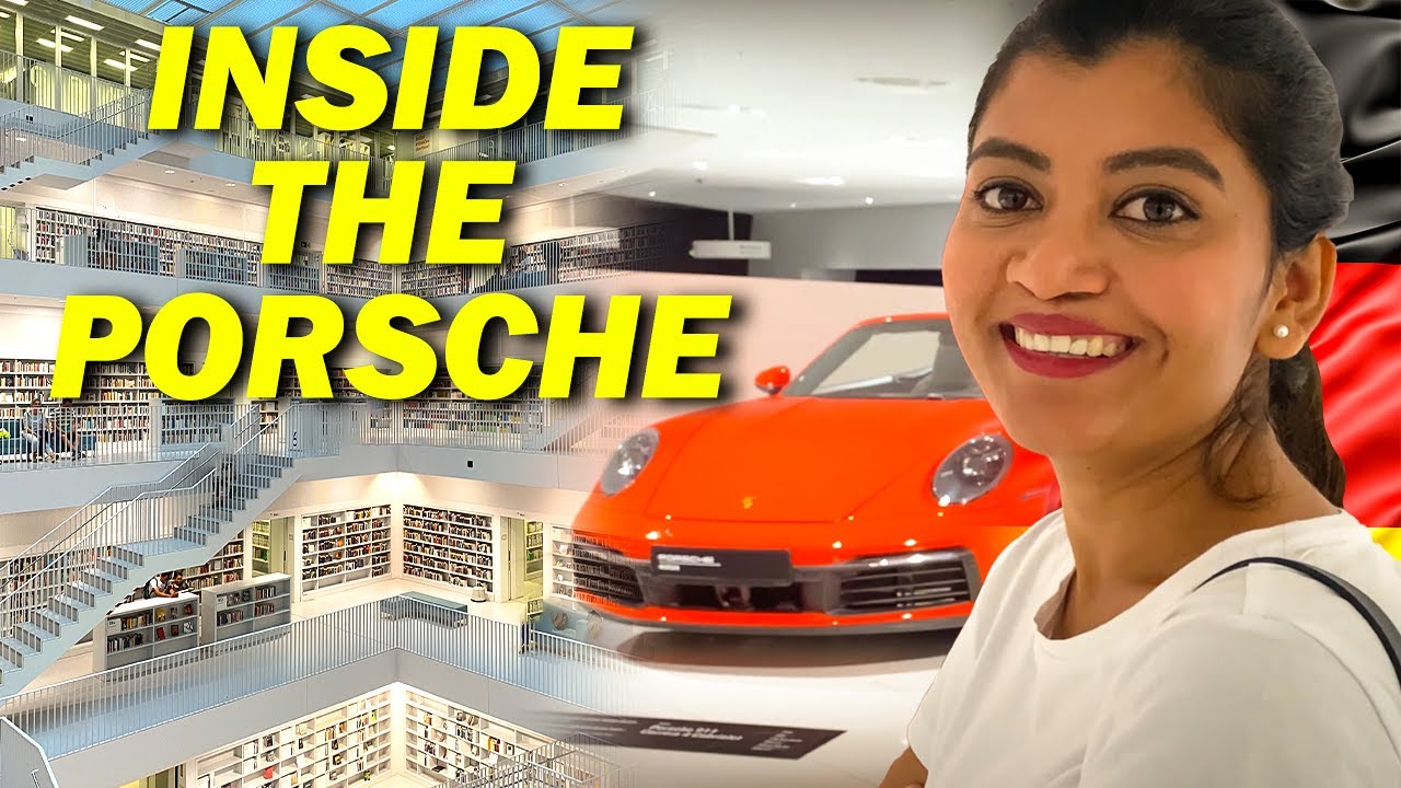 A Day in Stuttgart 🇩🇪: Exploring Porsche Museum and City Library | Stuttgart's Top Tourist Spots