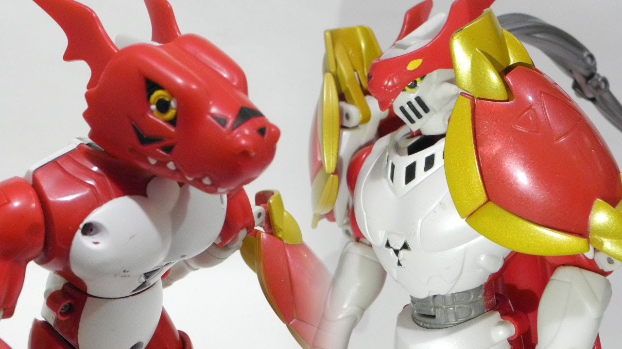 Digimon Toy Action Figure Review(Transformation)-Guilmon to Dukemon(Gallantmon)(ギルモン進化デュークモン)