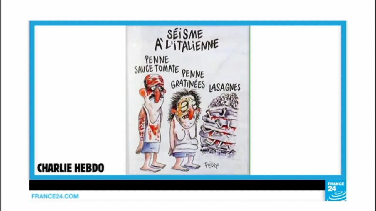 Italy: quake-hit city of Amatrice sues Charlie Hebdo over 