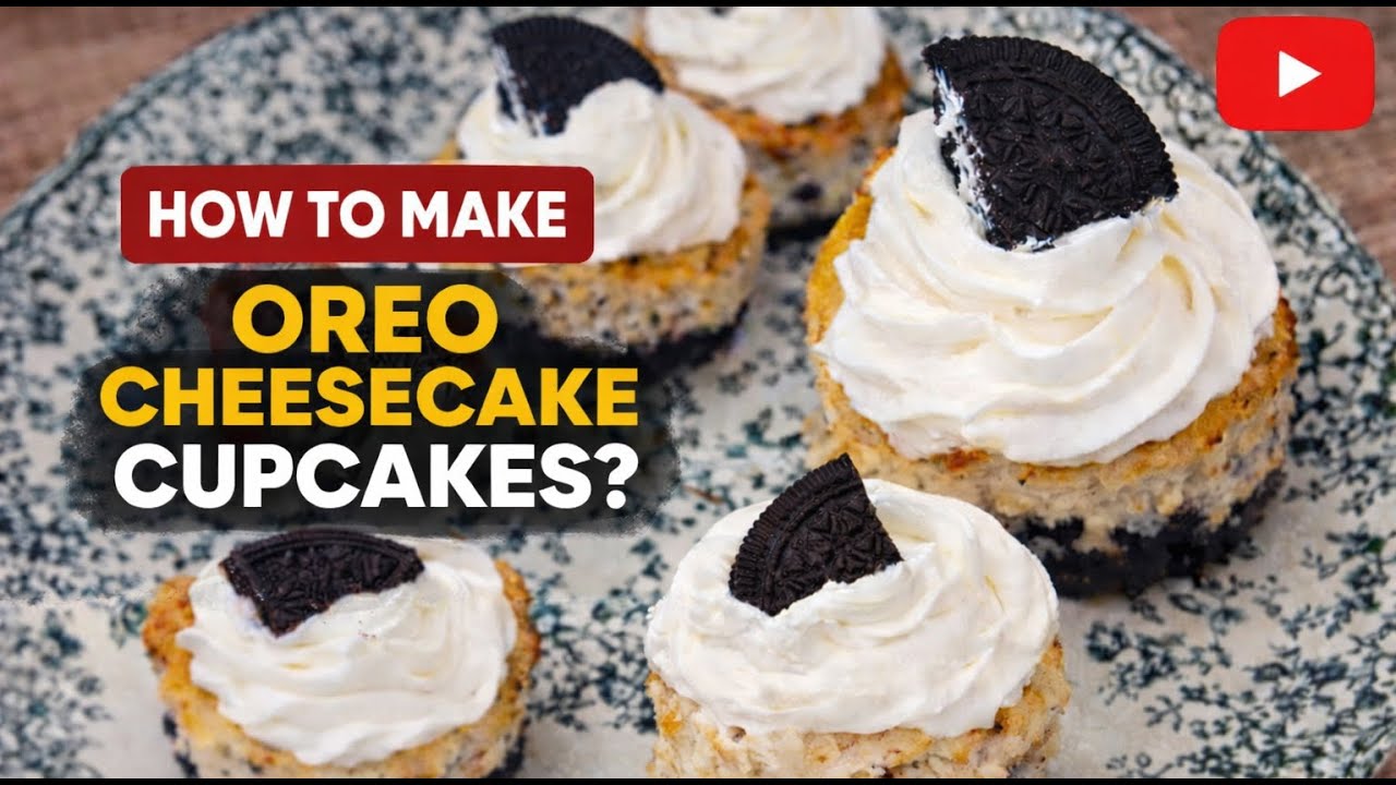 Mini Oreo Cheesecakes with Creamy Filling | Mini Cheesecakes Series #2