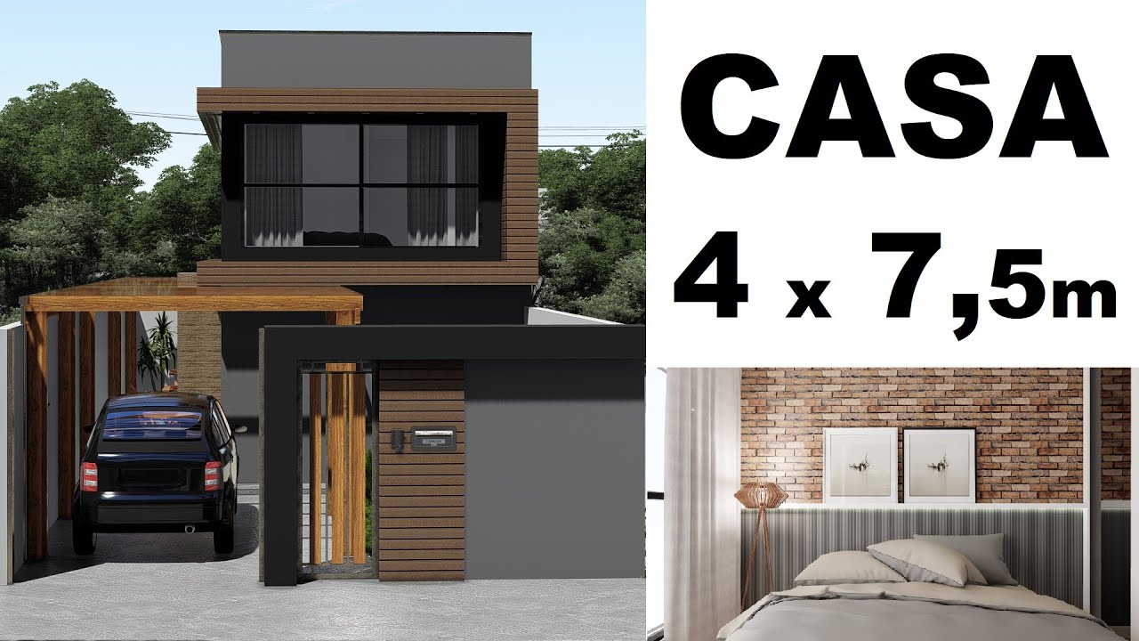 CASA PEQUENA DE 4 x 7 metros - ÁREA GOURMET